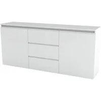 Home affaire Sideboard Magic, Kommode, Schrank, Stauraumschrank, mit 2 Türen und 3 Schubkästen Hochglanz lackiert (B/T/H) 180x40x81 cm