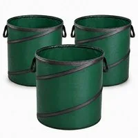 VABIONO Gartensack Gartenabfallsack 3 St. selbstaufstellend PopUp robuste Qualität 130L, (kostenloser Versand), PopUp-Form, robuste Tragegriffe, praktische Größe