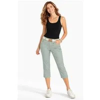 SUBLEVEL Bermudas Damen Short Bermuda 3/4 Hose Sommer Chino Stoff Hose mit Gürtel Capri