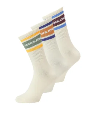 JACK&JONES - JACNICE TENNIS SOCKS 3 PACK SN Buttercream - Gr. - ONE SIZE