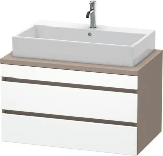 Duravit DuraStyle Konsolenwaschtischunterbau wandhängend Weiß & Basalt Matt 900x548x512 mm - DS53180 DS531801843