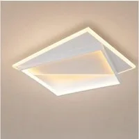 ZMH LED Deckenleuchte Modern Design Quadraten, LED fest integriert, Tageslichtweiß, weißen 35*35cm