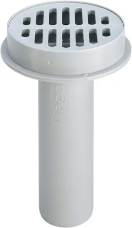 Viega Balkon-/Terrassenablauf Advantix 4942.5 in 70mm Kunststoff grau 139490