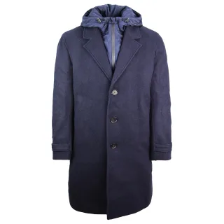 Lacoste Trench Mens Navy Mantel