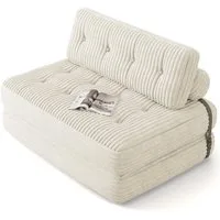 Bealife Schlafsofa Klappbares Sofa, Relaxsessel Indoor-Lazy Mit Rückenkissen, kein Aufbau, sofort nutzbar