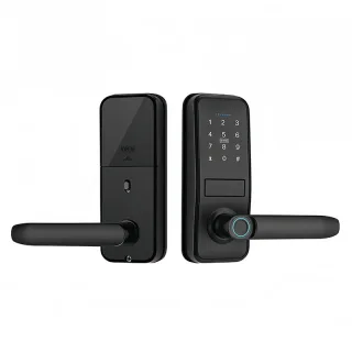 Tuya TTlock Smart Door Lock Intelligent Indoor Fingerprint Lock Aluminium Alloy Password IC Card Key APP Remote Unlock D