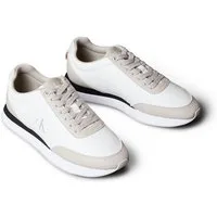Calvin Klein Jeans RETRO RUNNER LACE UP LTH MG Sneaker Schnürschuh, Halbschuh, Freizeitschuh mit gepolstertem Schaftrand