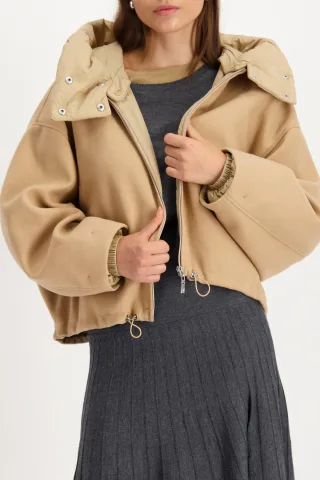monari - Jacke mit Steppdetails cognac - Gr. - 40