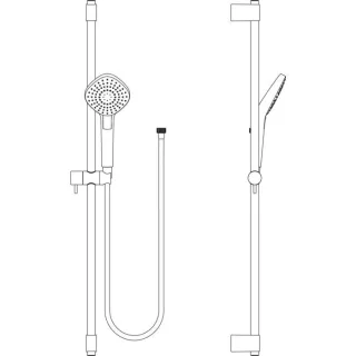 Ideal Standard Idealrain Evo BrauseSet B2238AA chrom, Länge 900mm, 3 Funkionen, Durchmesser 115mm