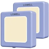 LQWELL LED Steckdosenleuchte Nachtlicht Steckdose Faltbar mit Dämmerungssensor, LED fest integriert, Nachtlampe Einstellbare Helligkeit, Automatisch Steckdosenlicht, Orientierungslicht Warmweiß, Bewegungsmelder, 1/2/3 Stück LED Nachtlicht Kinder