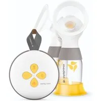 MEDELA Elektrische Doppelmilchpumpe SWING MAXI Milchpumpe mit 6 Abpumpvorgänge, Beidseitiges Abpumpen für 18% mehr Milch