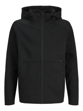 JACK&JONES - JJEBASE SWEAT ZIP HOOD NOOS JNR Black - Gr. - 164
