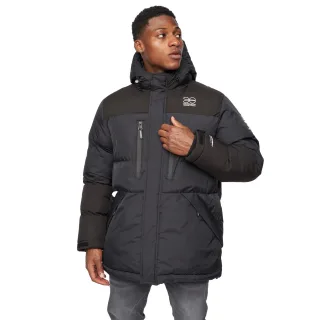 Crosshatch - "Squadage" Jacke Verkleidet für Herren (Schwarz)