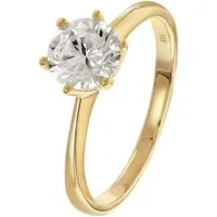 Glizz Solitärring GL8790, Damenring Gold 333/8K mit Zirkonia