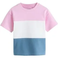 Next T-Shirt T-Shirt in Colourblock-Optik (1-tlg)