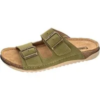 Fischer-Markenschuh Sarah Pantolette aus Nappalino, mit Fleecefutter und gepolstertem Lederfußbett