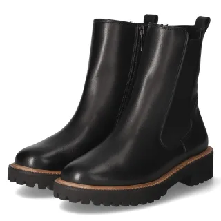 Paul Green Chelsea Boots  Schwarz - Gr. 38 -  Leder und Textil
