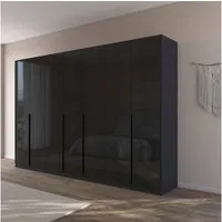 OTTO home Drehtürenschrank Kleiderschrank Schrank Garderobe AGORDO Schlafzimmer (in zwei Griff-Farben, Breiten 91-405 cm, Dekor- oder Hochglanzfront) durchdachte Innenausstattung, in 8 Breiten und 2 Höhen MADE IN GERMANY