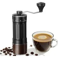 TUWENA Kaffeemühle Manuelle Kaffeemühle 40 einstellbaren Stufen, Tragbare 30g Kapazität, Manuelle Kaffeemühle 40 einstellbaren Stufen, Tragbare 30g Kapazität