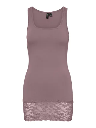 VERO MODA - VMMAXI MY LACE LONG TANK JRS NOOS nostalgia rose - Gr. - S