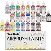 TSE Acrylfarbe MEEDEN Airbrush Farben 24er – Perfekte Farben