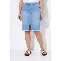 Angel of Style Jeansrock Jeansrock Bleistift-Silhouette Glitzersteinchen