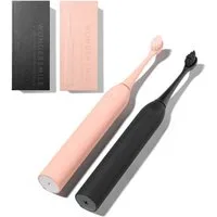 Wondersmile Schallzahnbürste Couple Bundles - Testsieger - 100 Tage risikofrei testen, Aufsteckbürsten: 2 St., Integrierter Zungenreiniger