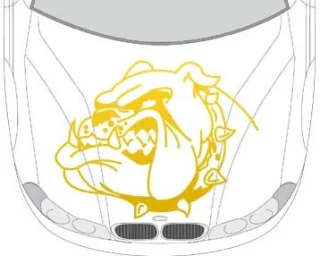 Autoaufkleber für die Motorhaube "Aufkleber Hot Dog"