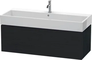 Duravit L-Cube Waschtischunterbau wandhängend Eiche Schwarz Matt 1184x459x394 mm - LC617901616 LC617901616