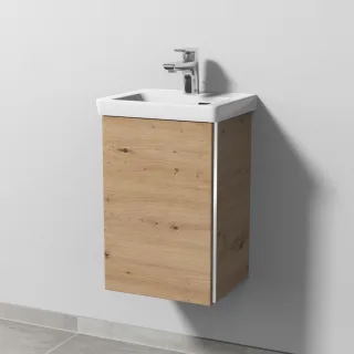 Sanipa 3way Waschtischunterbau zu Villeroy & Boch Subway 3.0 Waschtisch mit 1 Tür, Eiche Natural-Tou BR84085
