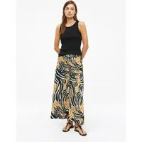 s.Oliver 7/8-Hose Hose Wide-Leg-Hose aus gecrêptem Viskosemix