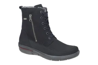 Waldl?ufer Damen Winterstiefeletten 395972 HADESSA Blau - notte Luftpolstersohle