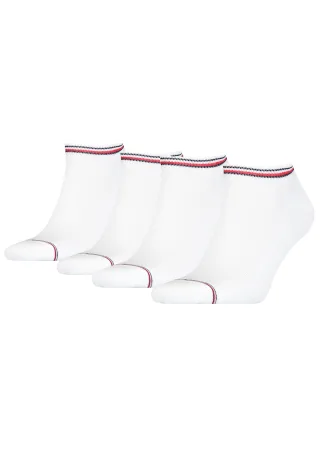 4 Paar TOMMY HILFIGER Herren ICONIC SNEAKER Gr. 39 - 49 Sneaker Socken