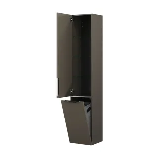 Burgbad Hochschrank Eqio 1760x350x320 Grau Hochglanz, HSRF035LF2010 HSRF035LF2010