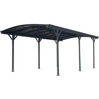 WESTMANN Einzelcarport Rundbogen, BxT: 300x505 cm, 206 cm Einfahrtshöhe, aus Aluminium, anthrazit