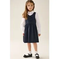 Next Latzkleid Schul-Latzkleid mit asymmetrischer Vorderseite (1-tlg)