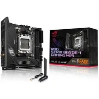 Asus ROG STRIX B650E-I Mainboard Aura Sync RGB-Beleuchtung, (GAMING WIFI Mainboard Sockel, 1-St., RAM 64 GB), HDMI, AMD, Ryzen 7000, Mini-ITX, DDR5 Speicher, USB 3.2 Gen, PCIe 5.0