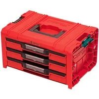QBRICK System Werkzeugkoffer Qbrick System PRO Drawer 3 Toolbox 2.0 Expert RED ULTRA HD 13,5 l IP54