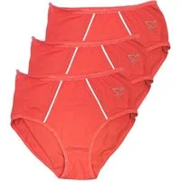 Toker Collection® Hüftslip Hipster "Sabrina" mit Glitzerapplikation 3 Stück (Packung, 3er Pack) Kontrastnähte im Vorderteil