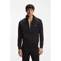 BOSS Sweatjacke Mix&Match Jacket Z mit Kontrastnaht am Ärmel