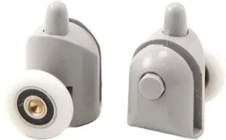Neuesbad unten abnehmbar Laufrollen für 5 mm Glas, Ø 23 mm (2 Stück) NB1DEXKCF2RU051