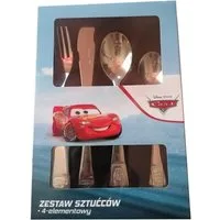 Disney Pixar Kinderbesteck Kinderbesteck Cars, Edelstahl, 4 teilig, 1 Personen
