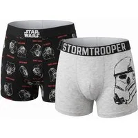 Disney Boxershorts Star Wars Vader Storm Trooper Herren Boxershorts Unterhose 2er Pack Gr. S bis XXL