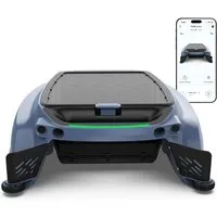 AIRROBO Poolroboter CP400/400lite poolroboter akku wand und boden, (Packung, automatische Oberflächenreinigung, Hinderniserkennung), zwei Ladeoptionen, App-Steuerung rund um die Uhr