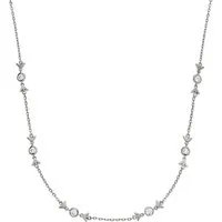 Emporio Armani Kette ohne Anhänger Schmuck Geschenk Silber 925 Halsschmuck, mit Zirkonia (synth)
