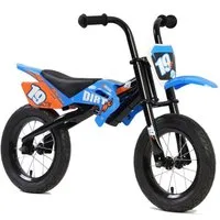 Driftwerk Laufrad DirtMX Balance Bike Motocross Optik 12" Luftreifen ab 3 Jahre 12 Zoll, gepolsterter Sitz, Gummigriffe mit Aufschlagschutz
