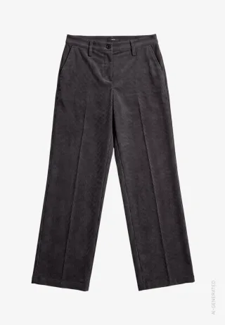 zero - Damen Cordhose mit Bügelfalte Black Coffee - Gr. - 36