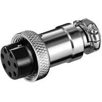 Mikrofonkupplung, 8Pin silber, 1 Stück