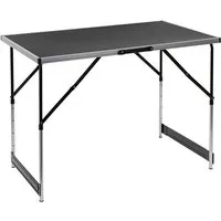 Haushalt International Klapptisch Universaltisch Campingtisch 100 x 60 cm tragbarer Klapp-Tisch, 4 fach höhenverstellbar: 75, 80, 85 und 90 cm