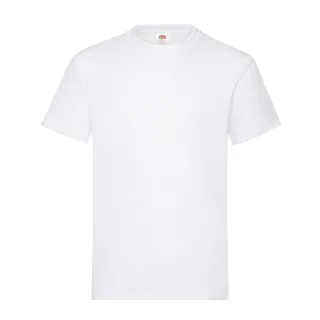 Fruit of the Loom - T-Shirt Schwere Qualität für Herren/Damen Unisex (Weiß)
